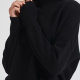 Dolcevita donna Heidi in cashmere nero 202113 BLACK LISA YANG 