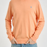 Maglia uomo girocollo arancione pastello 710890558 514 RALPH LAUREN 
