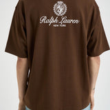 T-shirt uomo girocollo marrone 710A13265 004 RALPH LAUREN 
