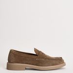 Mocassino uomo in suede tortora 2405 VISONEM08 DOUCAL'S 
