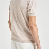 Polo uomo in maglia gesso 300423 60 KANGRA 