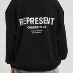 Felpa uomo girocollo nera OCM41115 BLACK REPRESENT 