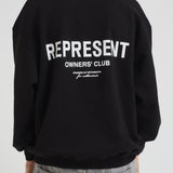 Felpa uomo girocollo nera OCM41115 BLACK REPRESENT 