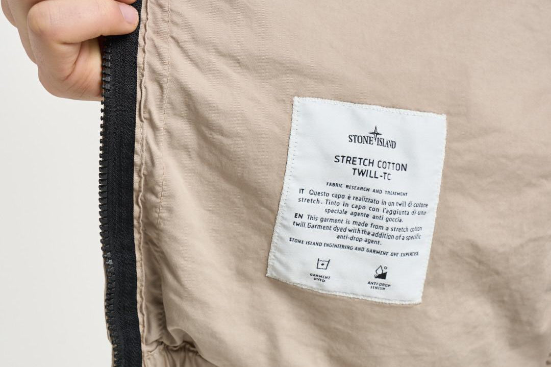 Giacca uomo con cappuccio beige 4100077 S0A10V009A STONE ISLAND 