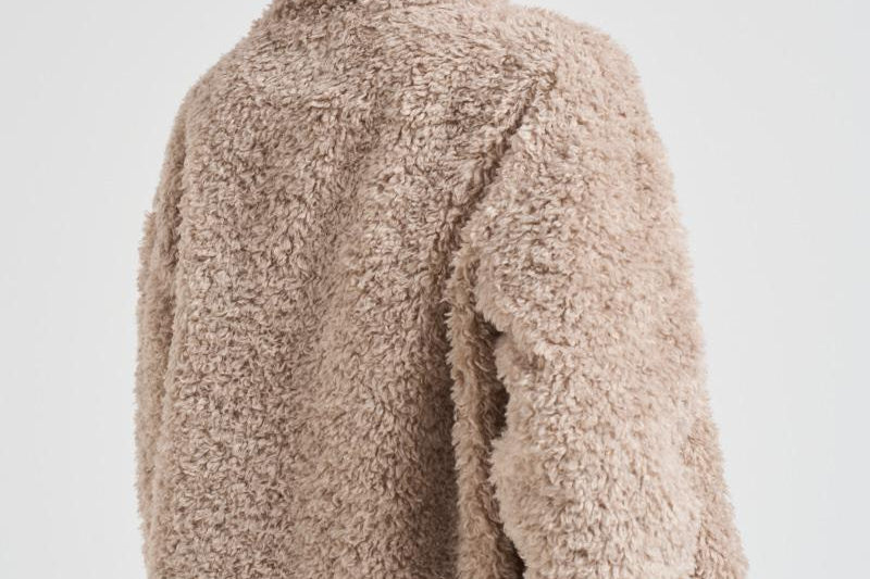 Giubbotto donna teddy beige GI000331D 1985 HERNO 