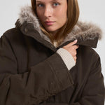 Parka con imbottitura in pelliccia donna S1141 2600266 BAZAR DELUXE 