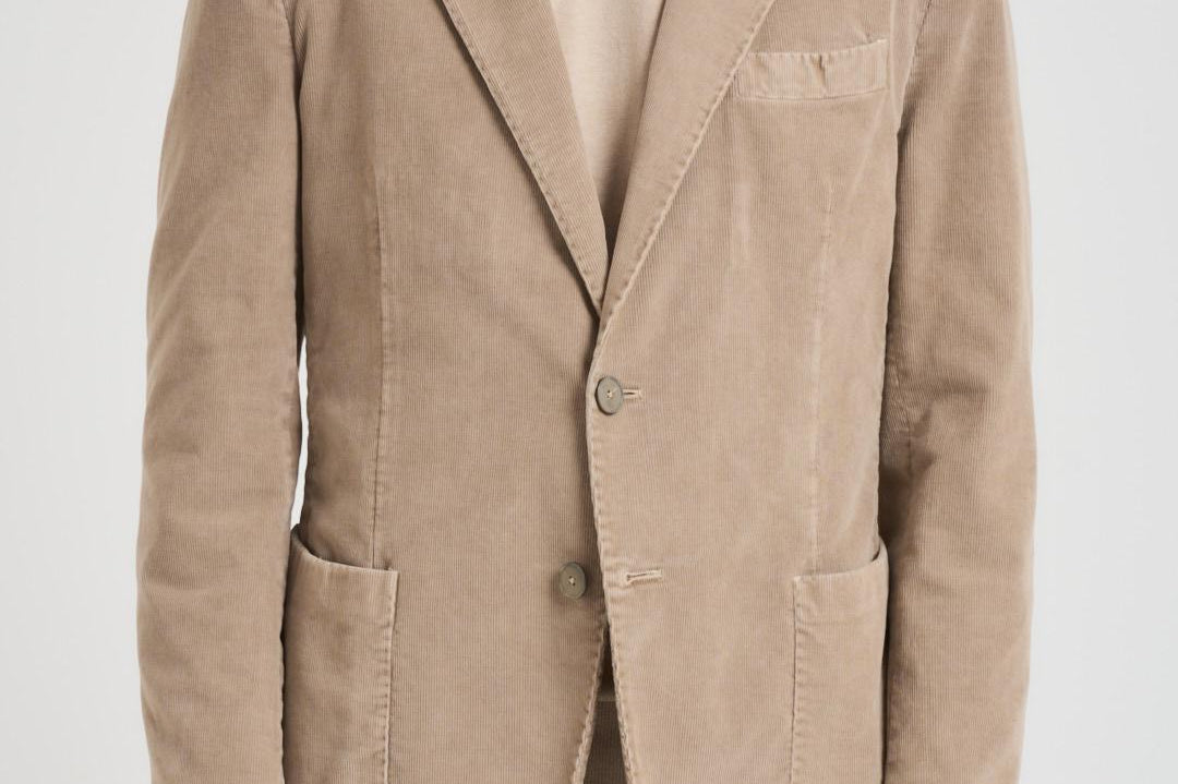 Giacca uomo in velluto fango GL797MF 340612P SANTANIELLO 