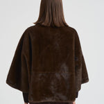 Eco pelliccia donna corta marrone 9044 PECAN SWORD 6.6.44 