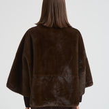 Eco pelliccia donna corta marrone 9044 PECAN SWORD 6.6.44 