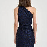 Abito donna mini Lilana con drappeggio blu RO1086FA D2K04IFADEDNIGHT ISABEL MARANT 