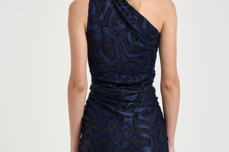 Abito donna mini Lilana con drappeggio blu RO1086FA D2K04IFADEDNIGHT ISABEL MARANT 