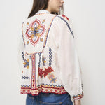Camicia donna fantasia ricamata 332385 MARYS FARM RIO GLOBAL 