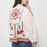 Camicia donna fantasia ricamata 332385 MARYS FARM RIO GLOBAL 