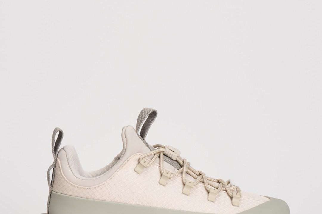 Sneakers uomo Glenclyffe bianco e grigio NF0A817B 6S41 THE NORTH FACE 