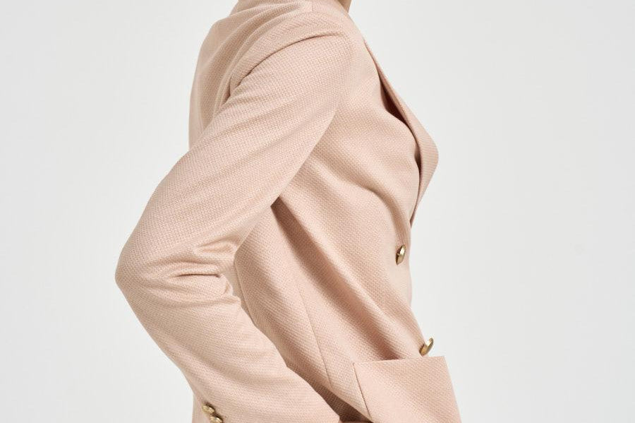 Giacca donna doppiopetto rosa cipria FD3961 9151 CIRCOLO 1901 