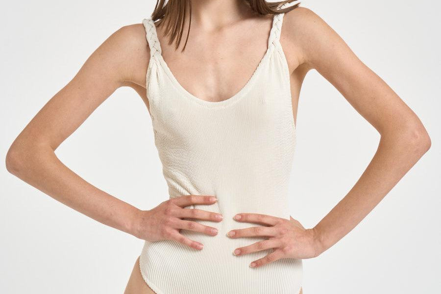 Costume donna intero panna S29SY SHELLWHITES29 MANEBI' 