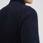 Cardigan uomo a coste blu W25139 60 RRD 