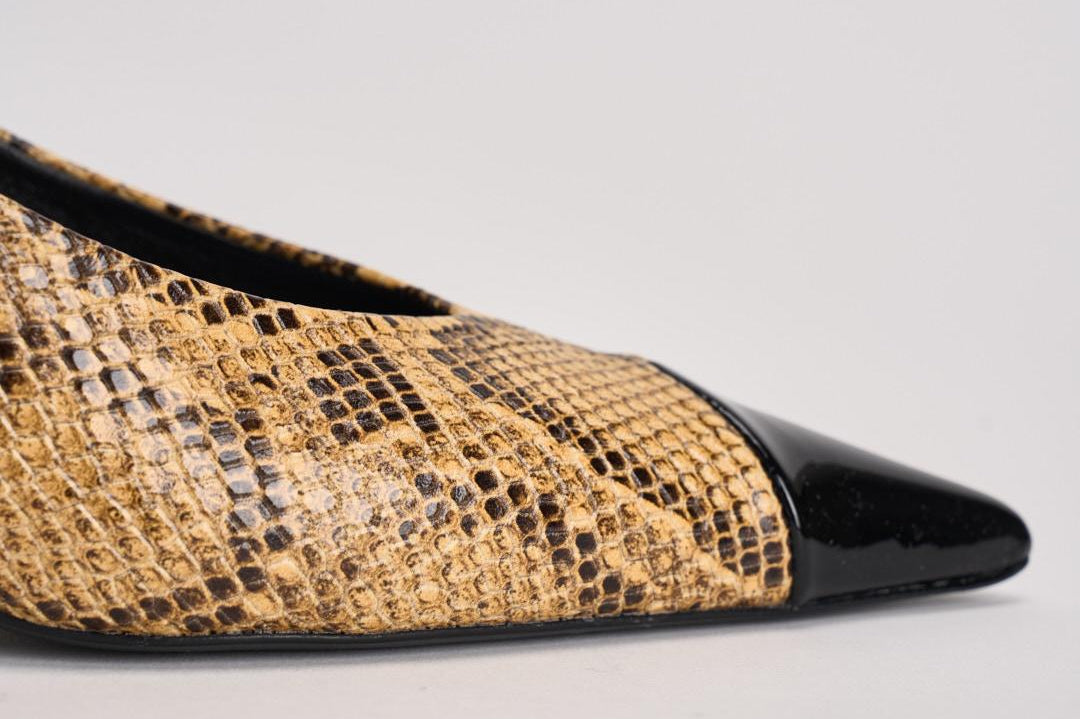 Slingback donna in pelle pitonata 1159843091 JOJOBA3091 ROTATE 