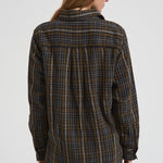 Camicia donna Core tartan marrone D380634 CORE807OLIVA P.a.r.o.s.h. 