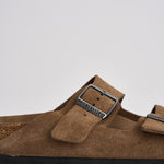 Sandalo uomo Arizona in suede marrone 1030865U DARK TEE BIRKENSTOCK 