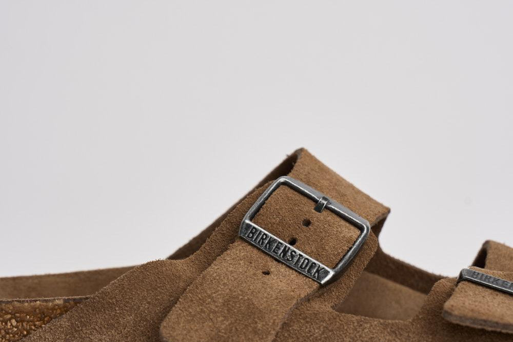 Sandalo uomo Arizona in suede marrone 1030865U DARK TEE BIRKENSTOCK 