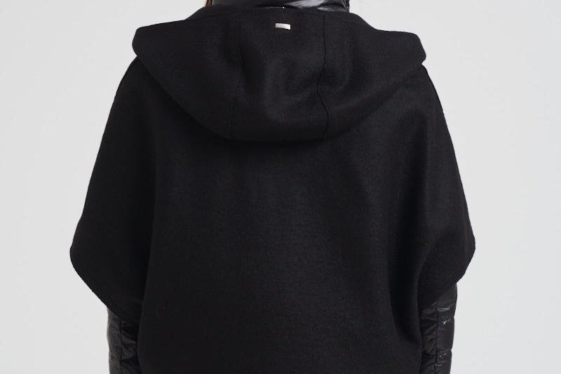 Piumino donna nero Resort con cappa PI00154DR 9300 HERNO 