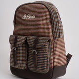 Zaino uomo pied de poule marrone CODY PIED DE POULEMIX MC2 SAINT BARTH 