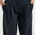 Pantalone donna Flavia blu navy GWP01203 P00234790100 GOLDEN GOOSE 