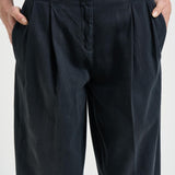 Pantalone donna Flavia blu navy GWP01203 P00234790100 GOLDEN GOOSE 
