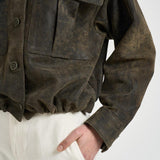 Giacca donna effetto vintage marrone 50009D ARMY SALVATORE SANTORO 