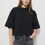 T-shirt girocollo Myers nera 10920 BLK26 ANINE BING 