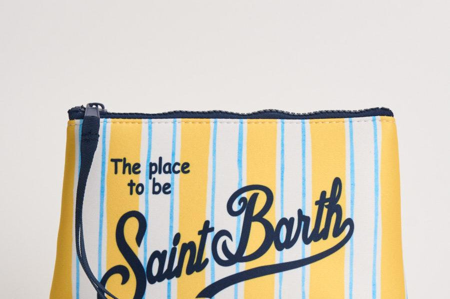Pochette donna Aline a righe gialla ALINE 03281L MC2 SAINT BARTH 