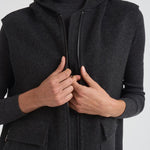 Capospalla a gilet con cappuccio in lana donna D410577 LEAK020ANTRACITE P.a.r.o.s.h. 
