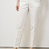 Pantaloni donna a sigaretta bianchi 176832 D6207011 INCOTEX 