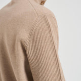 Giacca uomo in maglia cammello AALKTJT1 AA65015210BC LARDINI 