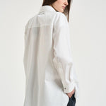 Camicia donna con pieghe bianca GWP02599 P00232310359 GOLDEN GOOSE 