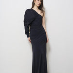 Abito donna lungo Toga Dress nero 625SS6642O BLACK DANAME 