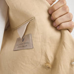 Abito uomo beige in lino MERINI ABS707BEIGE ACCADEMIE TESSILI 