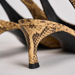 Slingback donna in pelle pitonata 1159843091 JOJOBA3091 ROTATE 