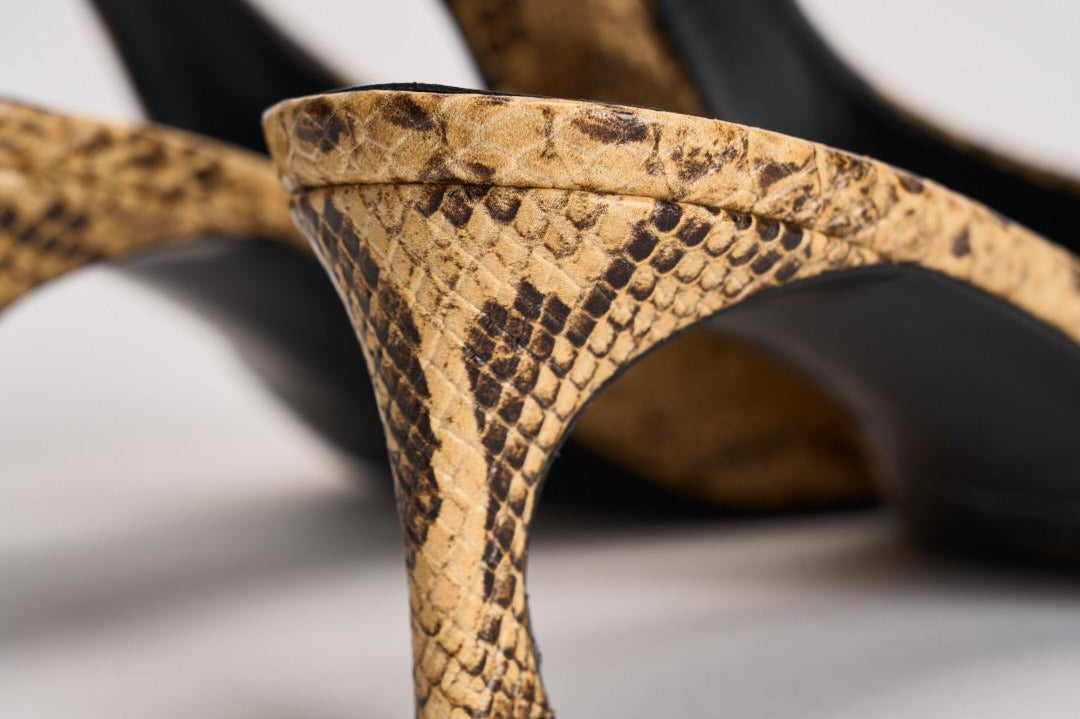 Slingback donna in pelle pitonata 1159843091 JOJOBA3091 ROTATE 