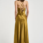Abito donna lungo oro 626SS6809S GOLDEN DANAME 