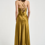Abito donna lungo oro 626SS6809S GOLDEN DANAME 
