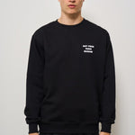 Felpa uomo girocollo nera SW149 CO127BL DROLE DE MONSIEUR 