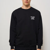 Felpa uomo girocollo nera SW149 CO127BL DROLE DE MONSIEUR 