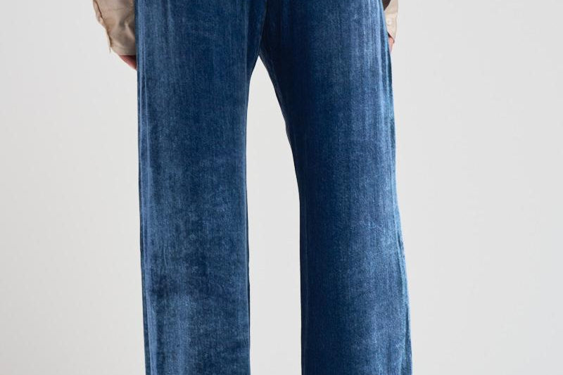 Pantalone donna a palazzo Kankam blu 12699 516524 PIERRE-LOUIS MASCIA 