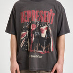 T-shirt uomo stampa all-over antracite 100593 46SUNFADEGREY REPRESENT 