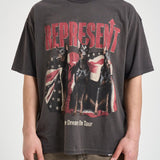 T-shirt uomo stampa all-over antracite 100593 46SUNFADEGREY REPRESENT 