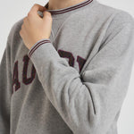 Felpa uomo College grigia SWPM U4HQ AUTRY 