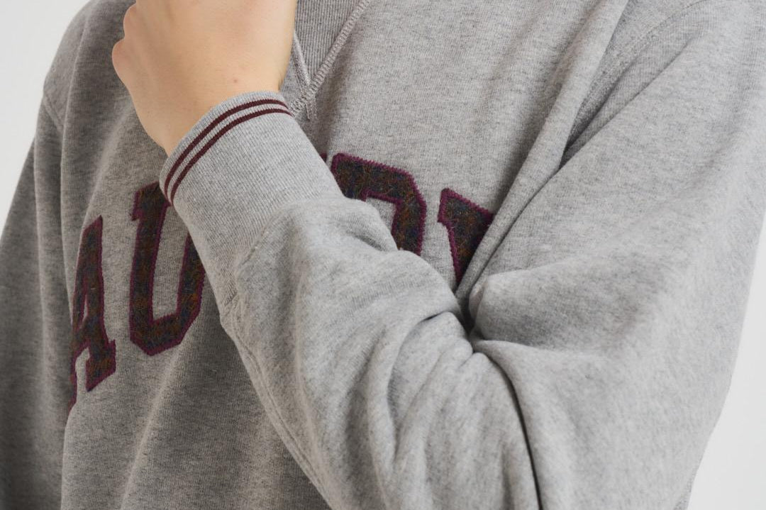 Felpa uomo College grigia SWPM U4HQ AUTRY 