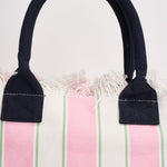 Borsa donna Vanity a righe rosa e bianca VANITY 02598L MC2 SAINT BARTH 